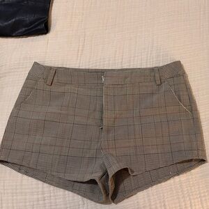 DNA Couture High Waist Plaid Shorts